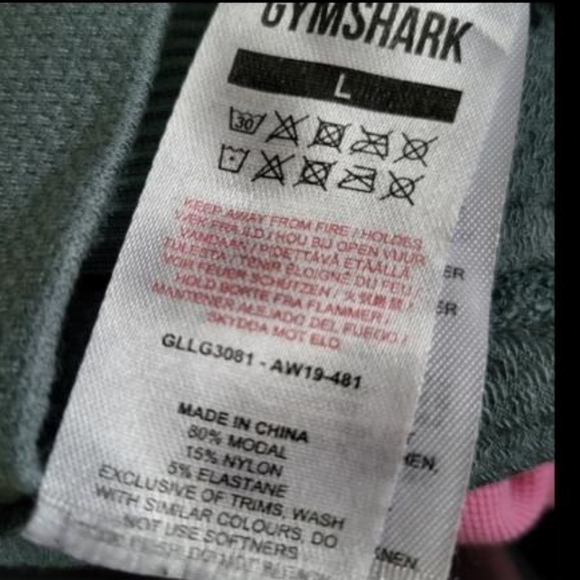 Gymshark Power Down Tight Legging Lounge Pant Gym Turquoise Blue Women Large L - Picture 4 of 8